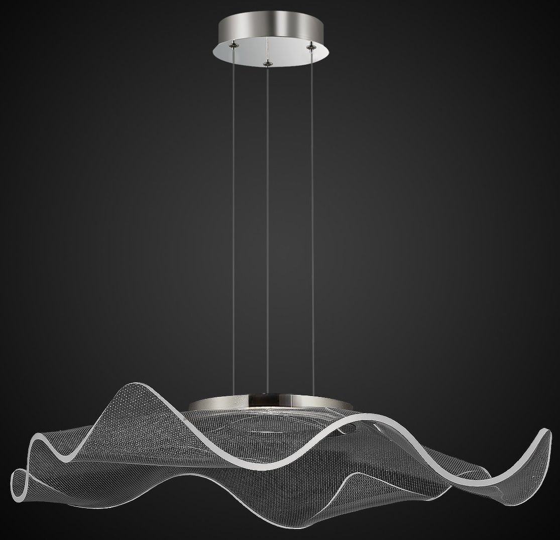 Altavola Design Velo lampa wisząca 1x30W LED chrom/przezroczysty LA101/P2_chrom - Wysyłka w 24h