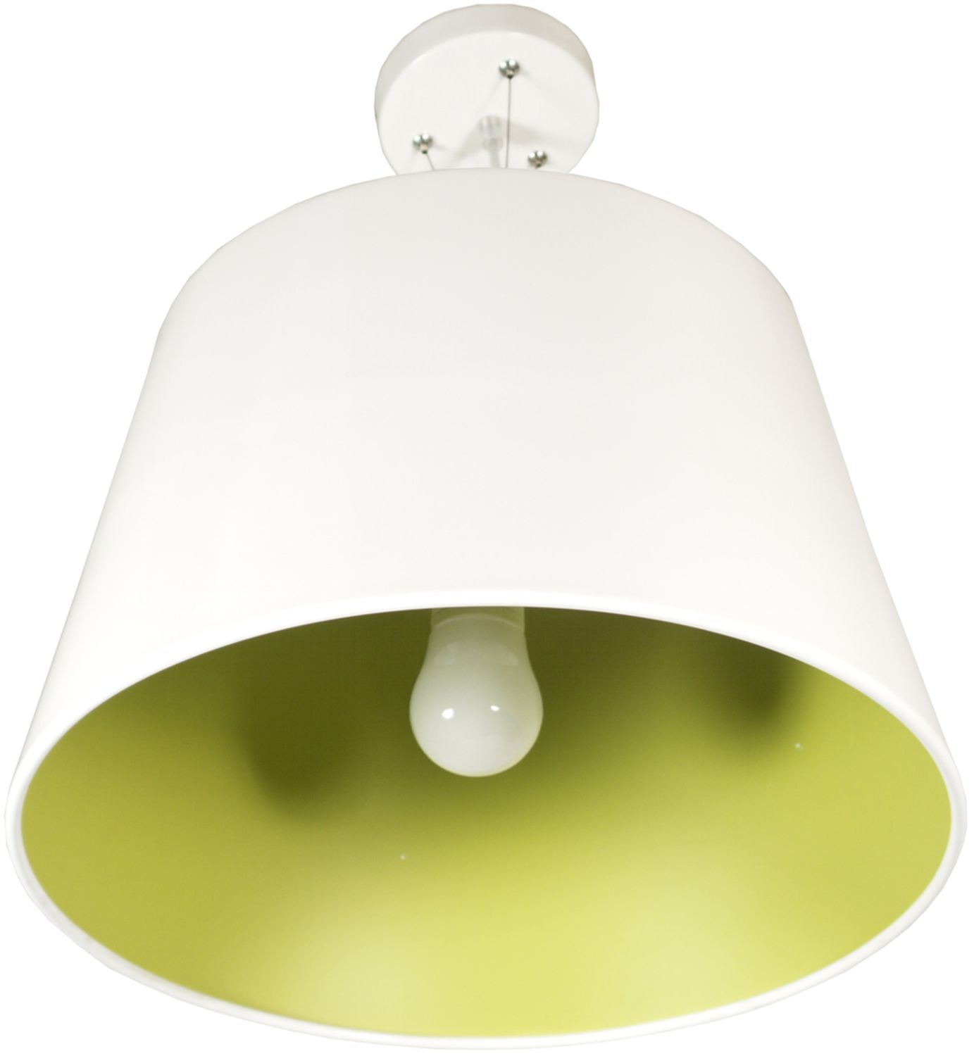Candellux Enyo lampa wisząca 1x60W biała/zielona 31-27620