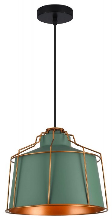 GTV Goa lampa wisząca 1x40 W zielona OS-GOA-26-DEC