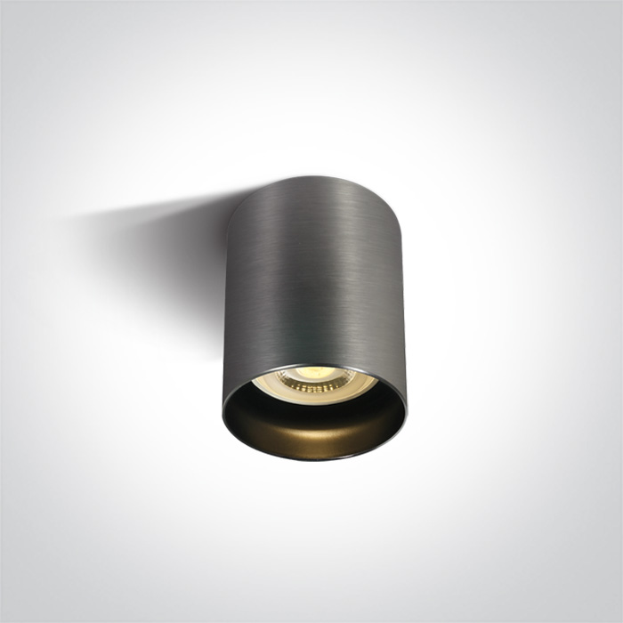 One Light Muzaki lampa podsufitowa 1x10W szary metaliczny/czarny 12105N/MG - Wysyłka w 24h