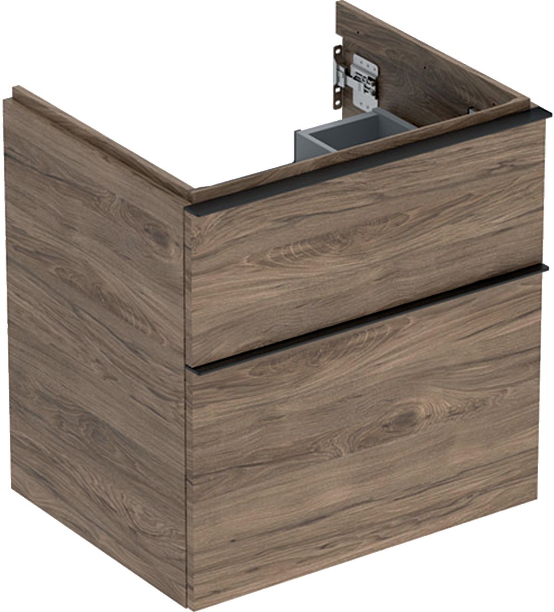 Geberit iCon szafka 59.2 cm podumywalkowa wisząca orzech hickory/lava mat 502.303.JR.1