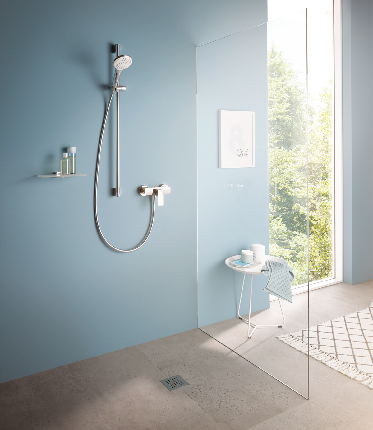 Kludi Freshline 1S zestaw prysznicowy z drążkiem chrom 6783005-00