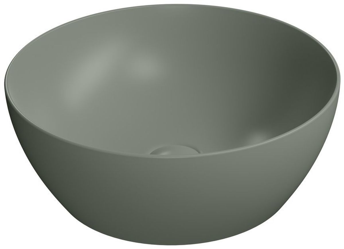 GSI Pura umywalka 42 cm nablatowa okrągła agave mat 885104