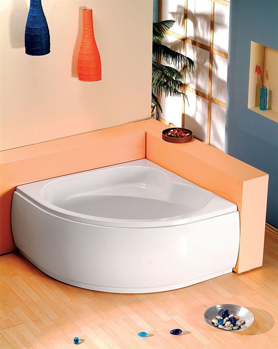 Polysan Sirius wanna narożna 130x130 cm biała 49111