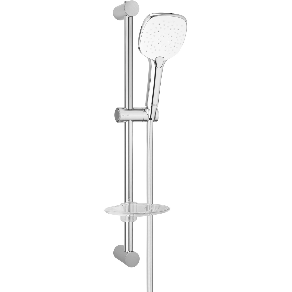 Oltens Driva EasyClick (S) Alling 60 zestaw prysznicowy z mydelniczką chrom/biały 36005110 - Wysyłka w 24h