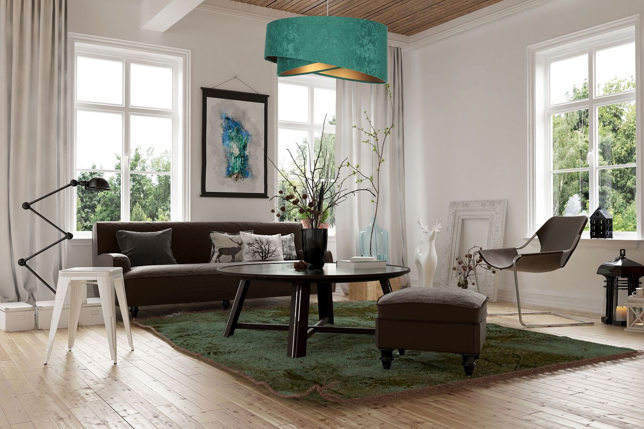 BPS Koncept Galaxy lampa wisząca 1x60 W zielona-złota 060-4-003 - Wysyłka w 24h