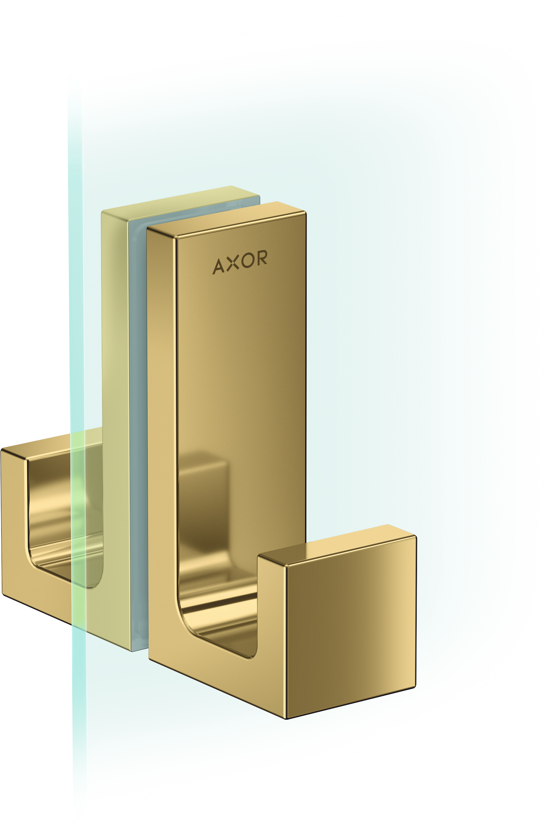 Axor Universal Rectangular uchwyt drzwi prysznicowych złoty optyczny polerowany 42639990