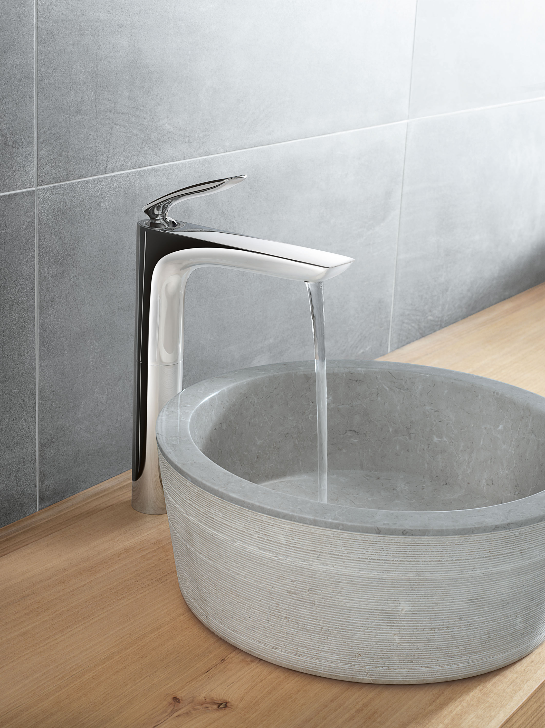 Kludi Balance bateria umywalkowa stojąca wysoka chrom 522980575