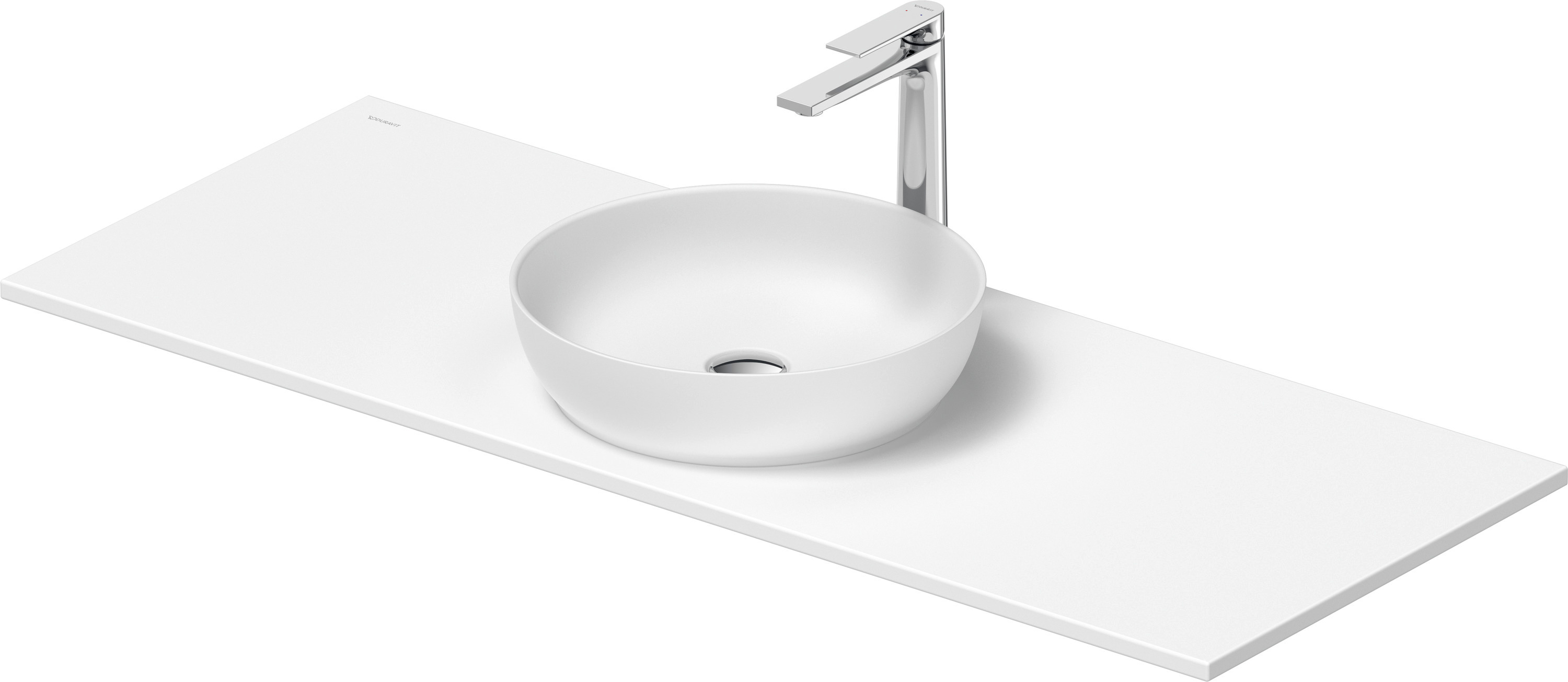 Duravit Sivida umywalka z konsolą 128 cm białą 2680153200