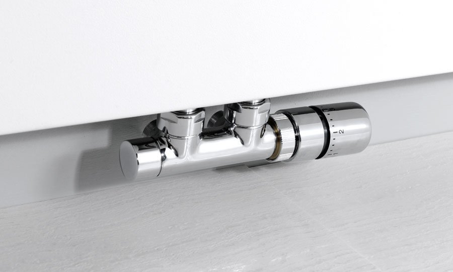 Sapho Twin zestaw przyłączeniowy termostatyczny zespolony 50 mm chrom CP3010S
