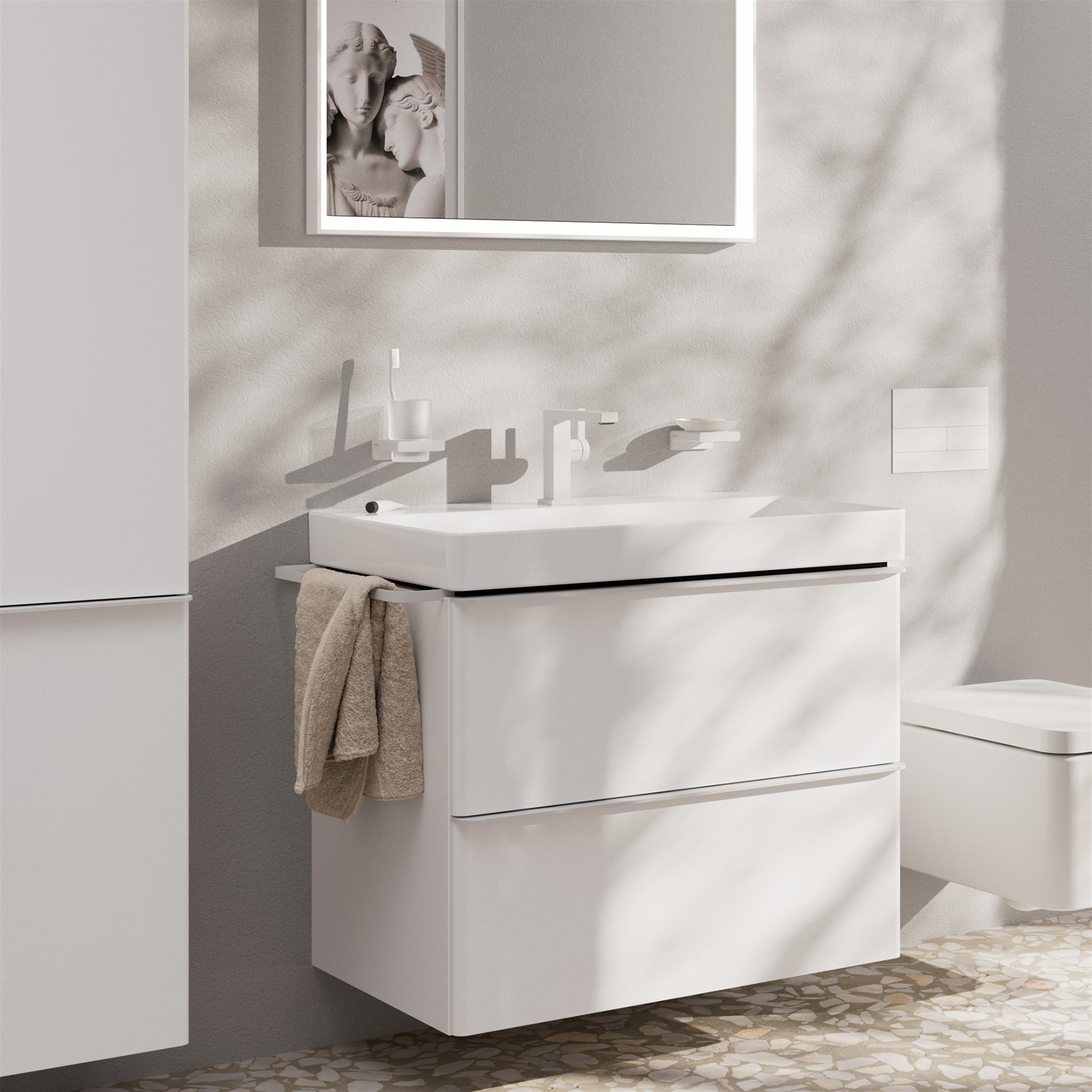 Hansgrohe Tecturis E bateria umywalkowa stojąca biała 73023700