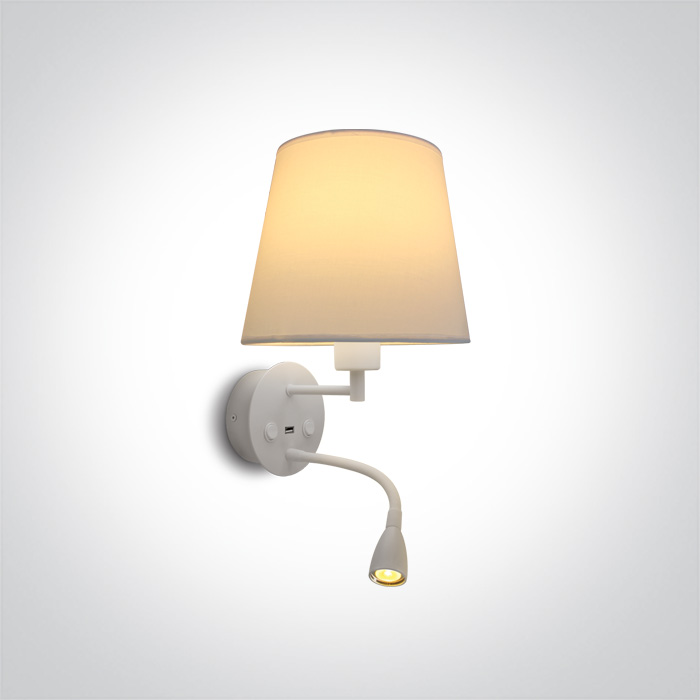One Light Milea kinkiet 1x40 W biały 61080/W/W