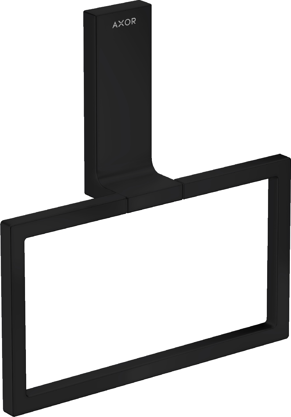 Axor Universal Rectangular wieszak na ręcznik czarny mat 42623670