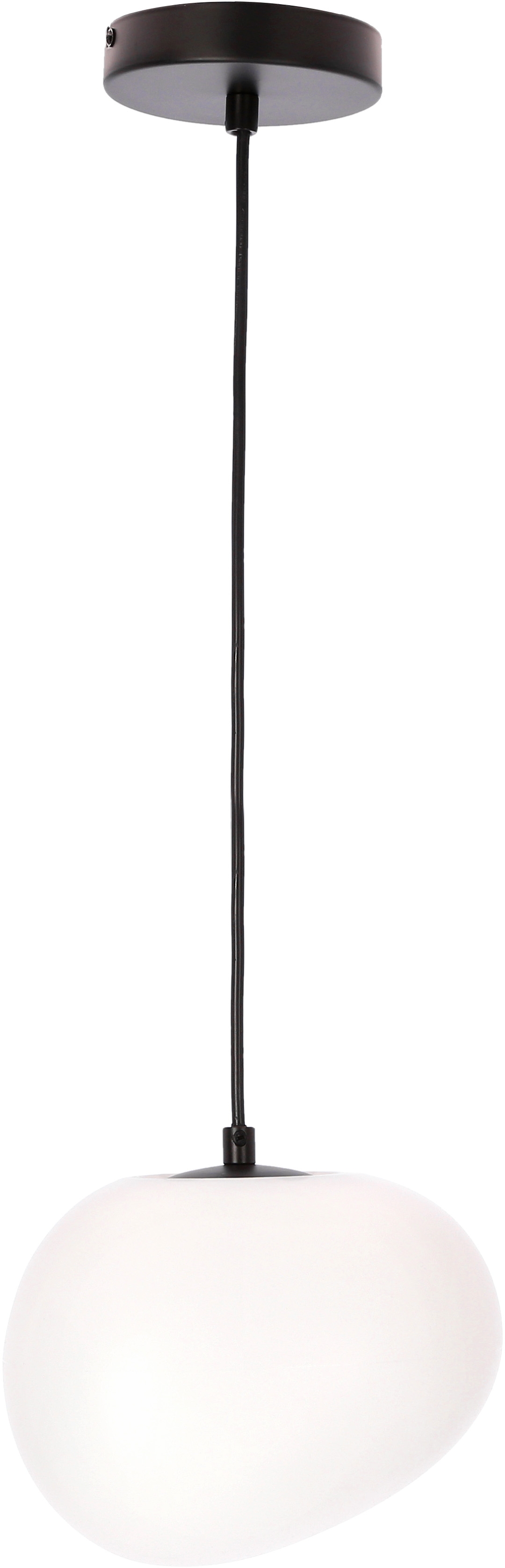 Candellux Stones lampa wisząca 1x40 W biała-czarna 31-35127 - Wysyłka w 24h