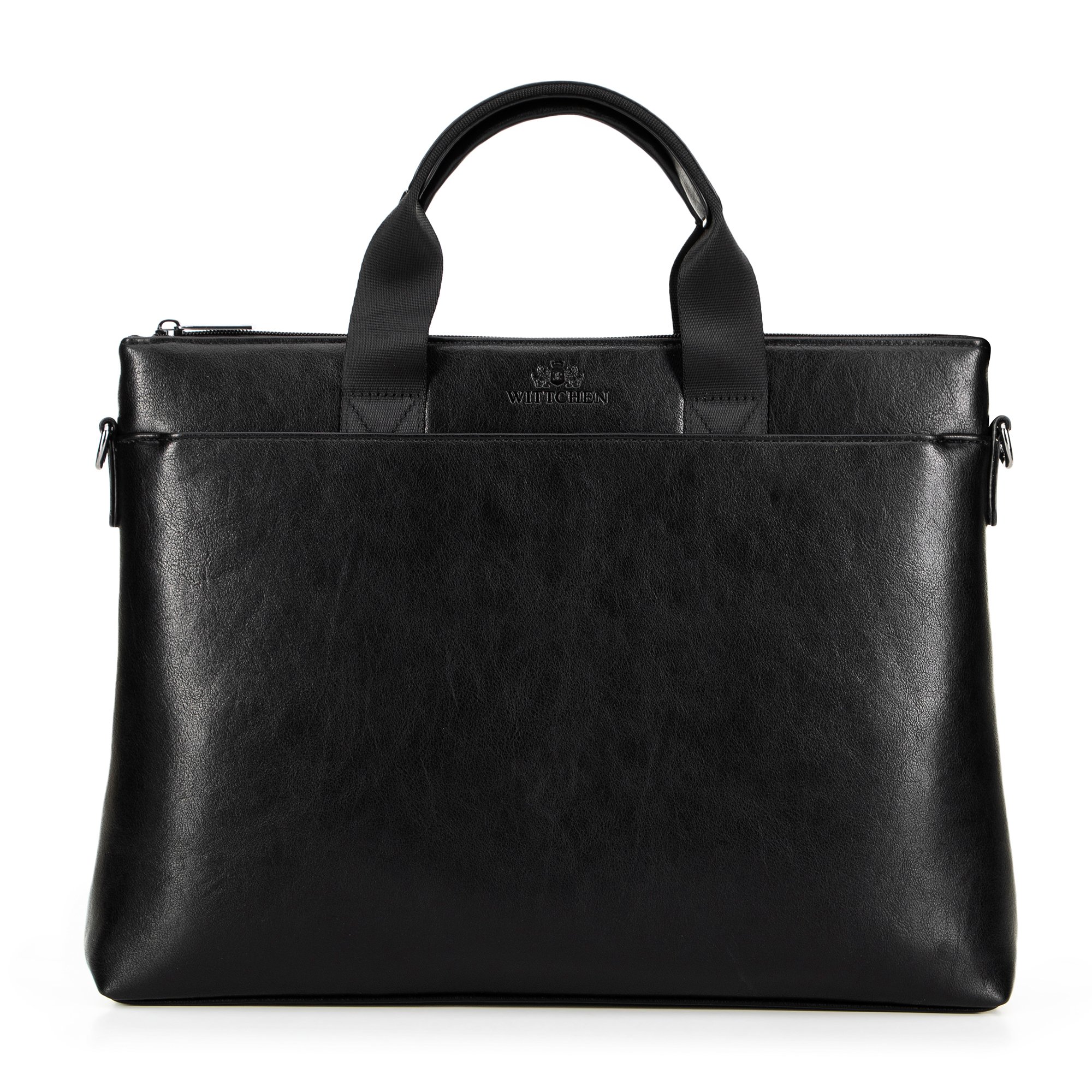 Torba na laptopa 15,6'' z ekoskóry czarna