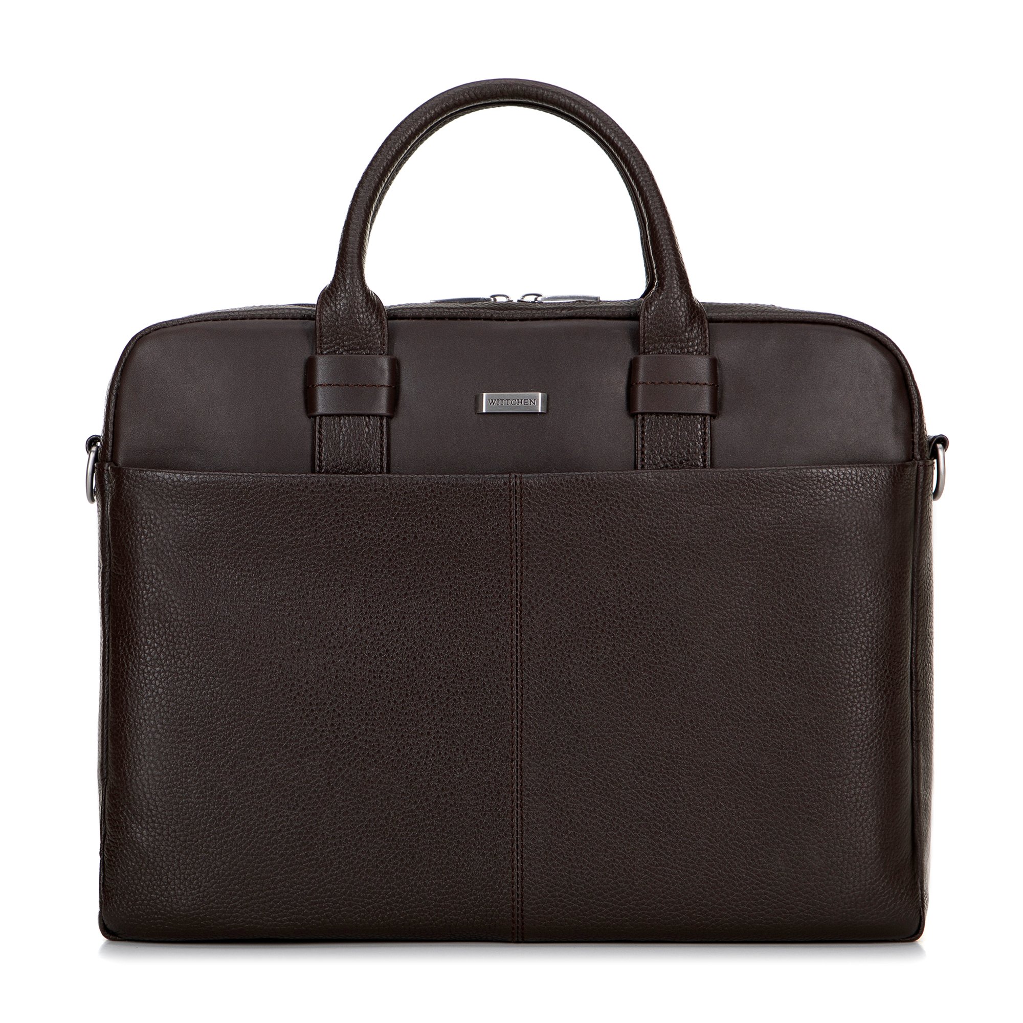 Skórzana torba na laptopa 16” ciemny brąz