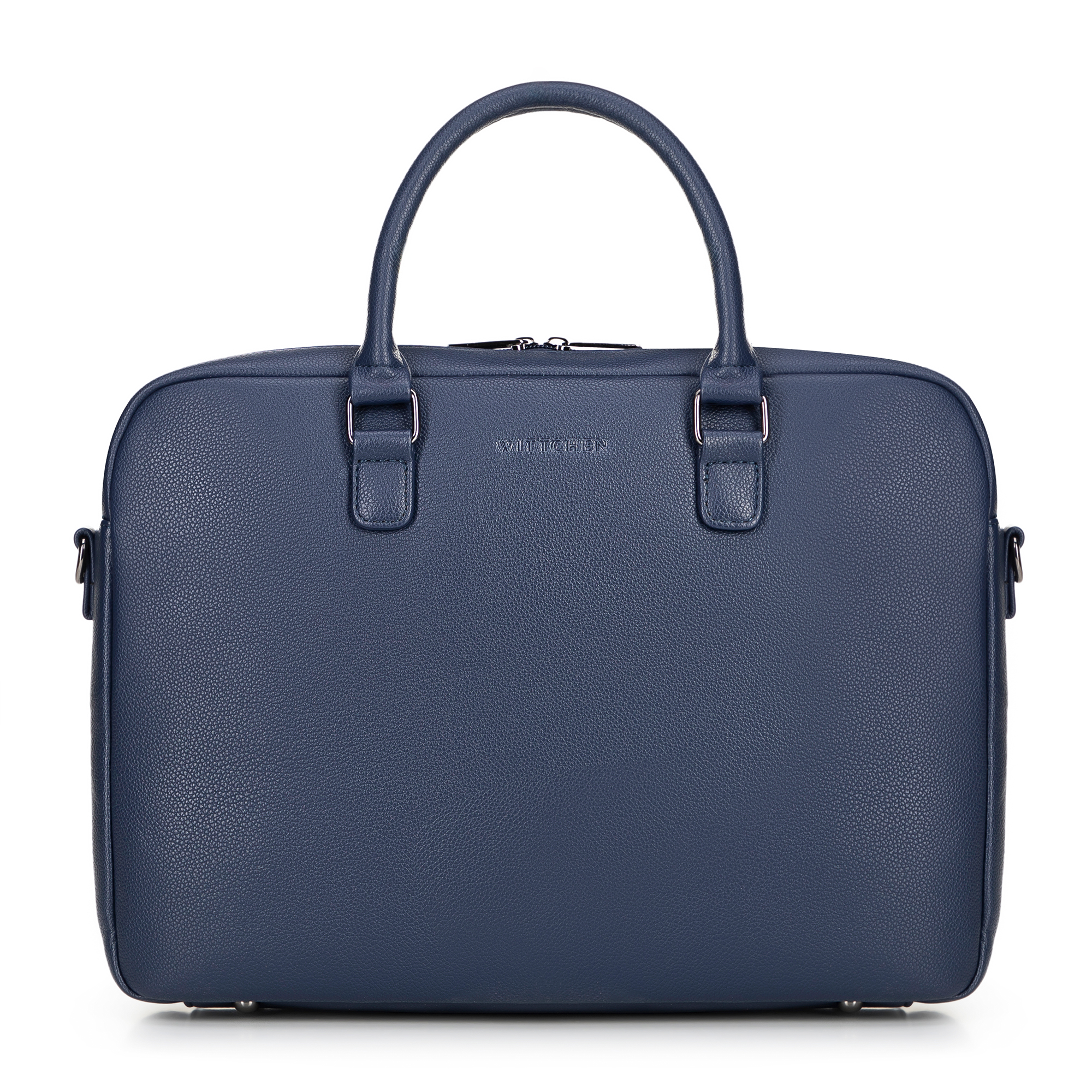Męska torba na laptopa 16" z imitacji skóry granatowa