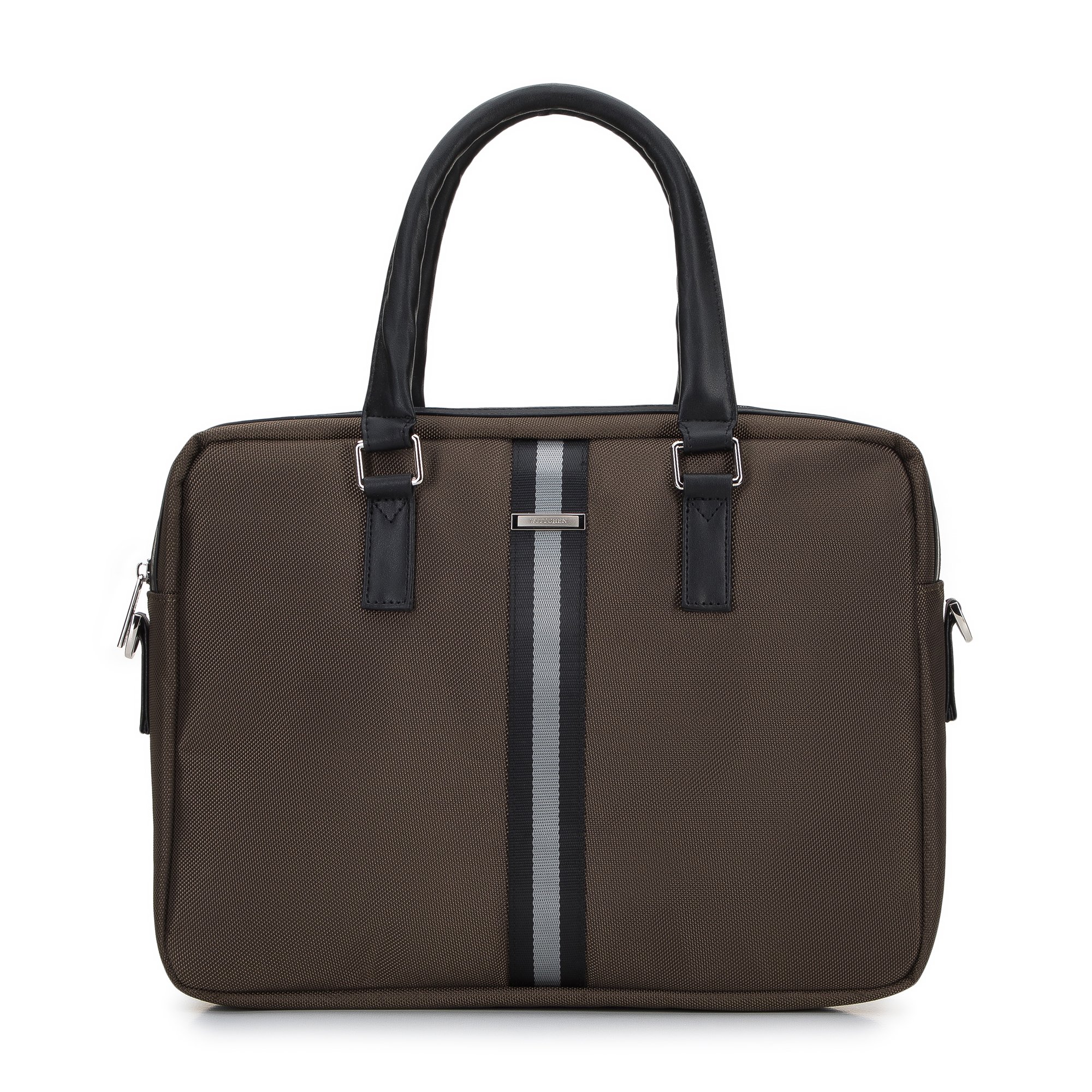 Męska torba na laptopa 15,6” z tasiemką oliwkowa
