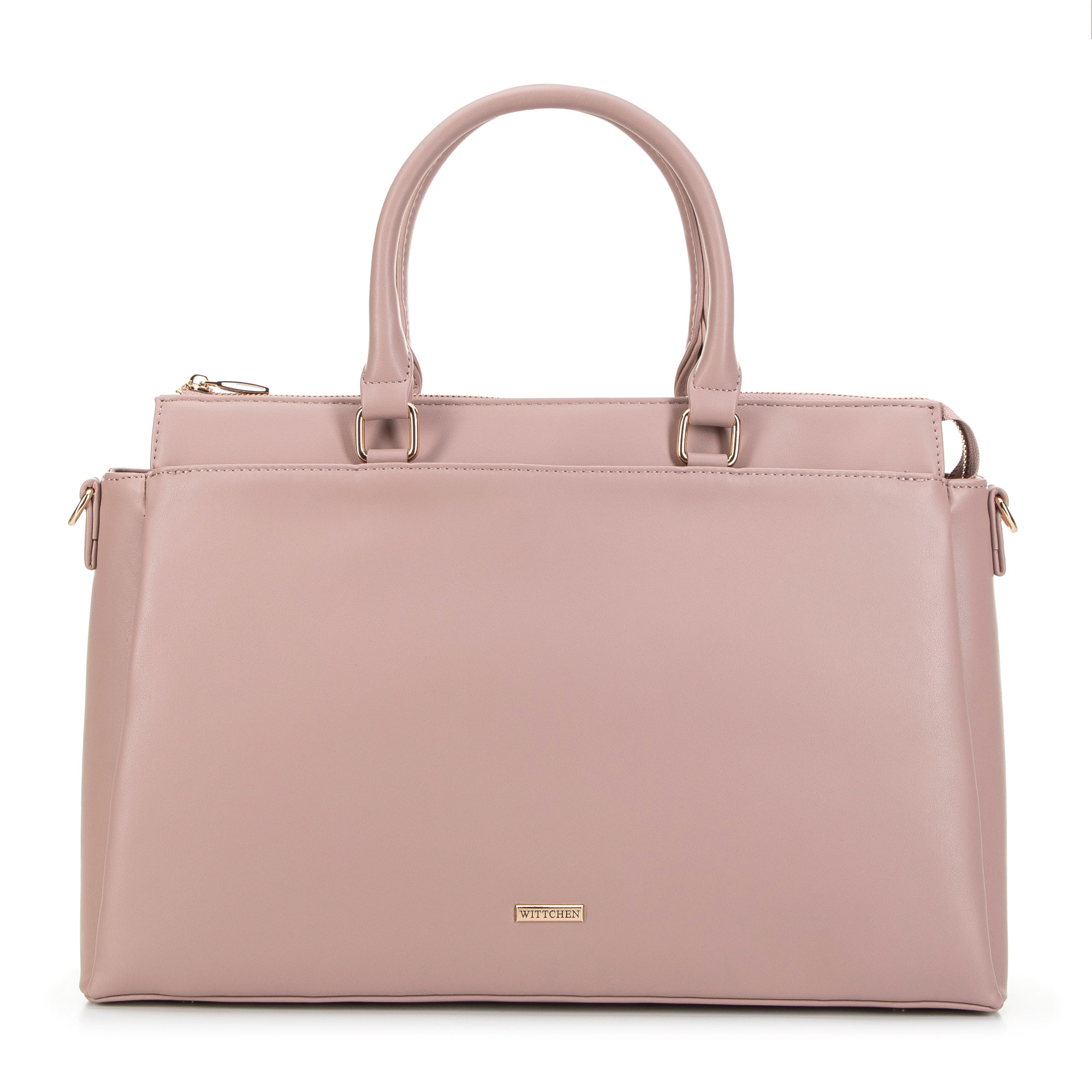 Damska torba na laptopa 15,6’’ z ekoskóry różowa