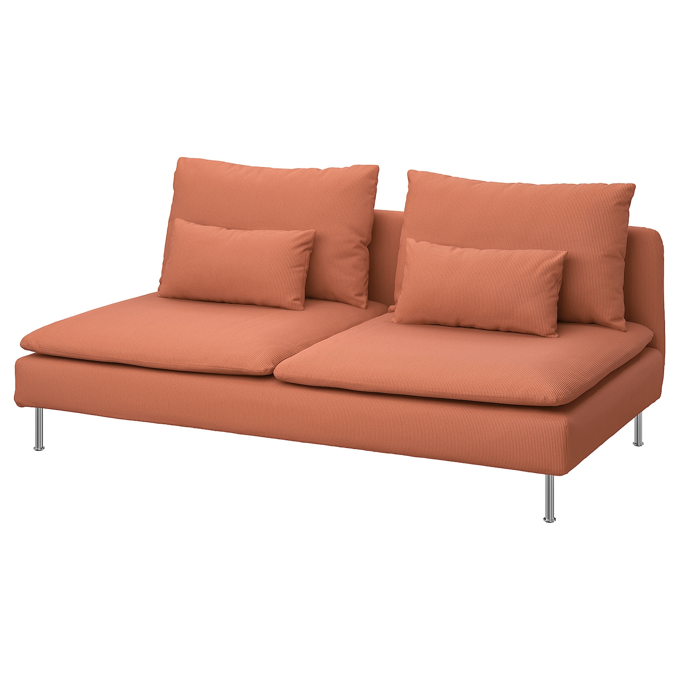 IKEA SÖDERHAMN sekcja 3-osobowa, Kelinge rdzawy, Szerokość: 186 cm