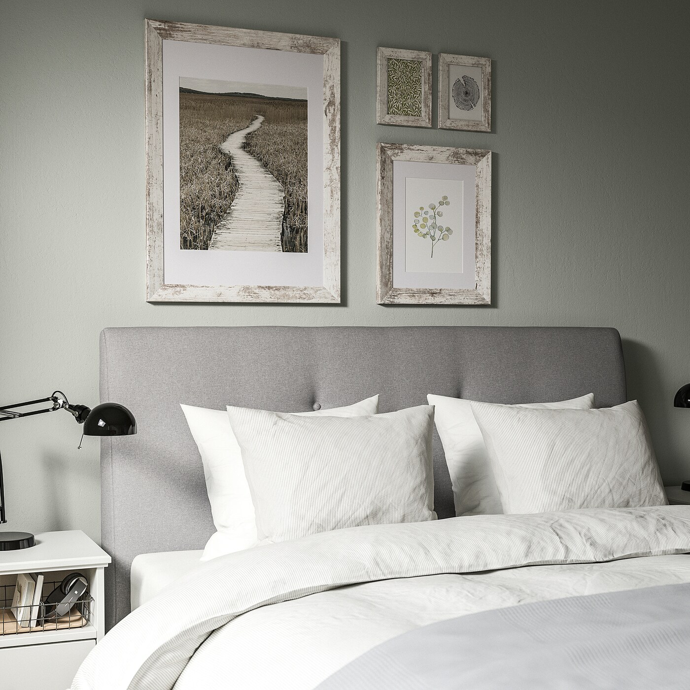 IKEA PLOMMONTRÄD ramka, biały imitacja bejcowana sosna, 50x70 cm