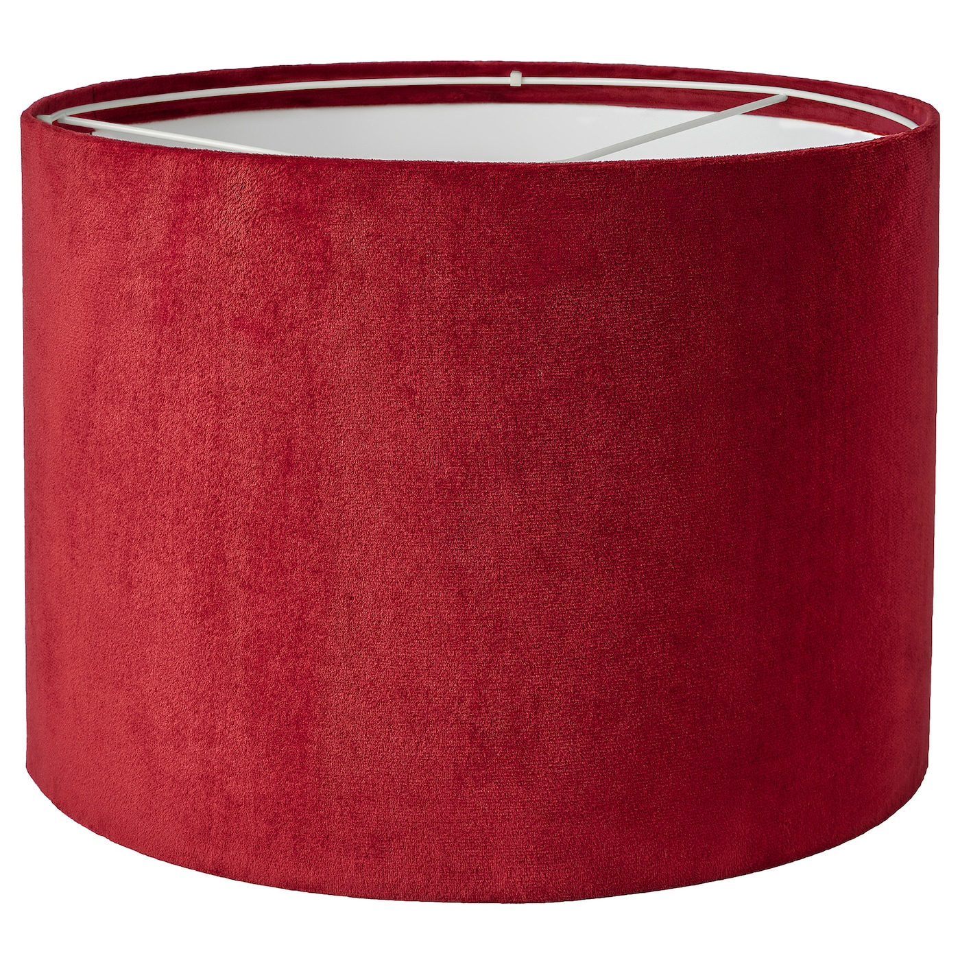 IKEA MOLNSKIKT klosz, ciemnoczerwony aksamit, 33 cm