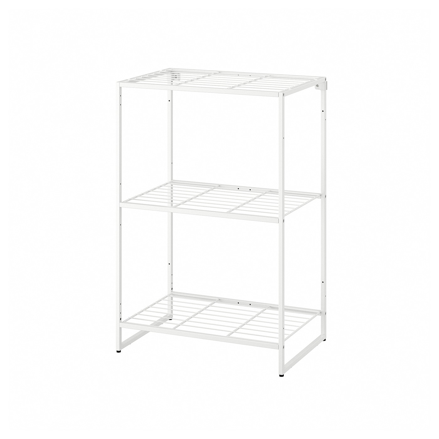 IKEA JOSTEIN regał, do wewnątrz/na zewnątrz/drut biały, 61x40x90 cm