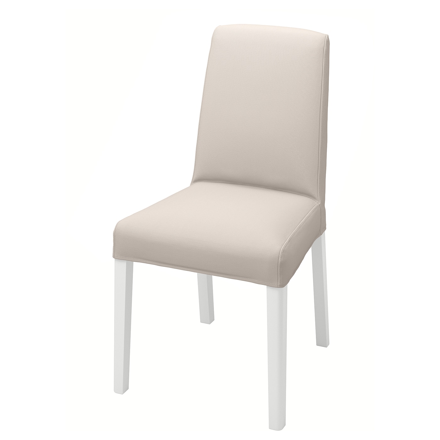 IKEA BERGMUND krzesło, biały/Hallarp beżowy, Przetestowano dla: 110 kg
