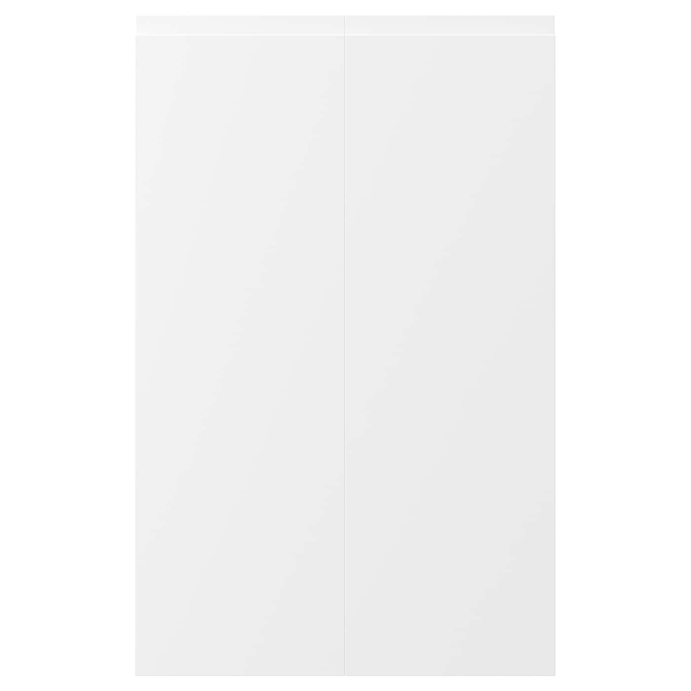 IKEA VOXTORP drz sza nar 2 szt, praworęczny matowy biały, 25x80 cm