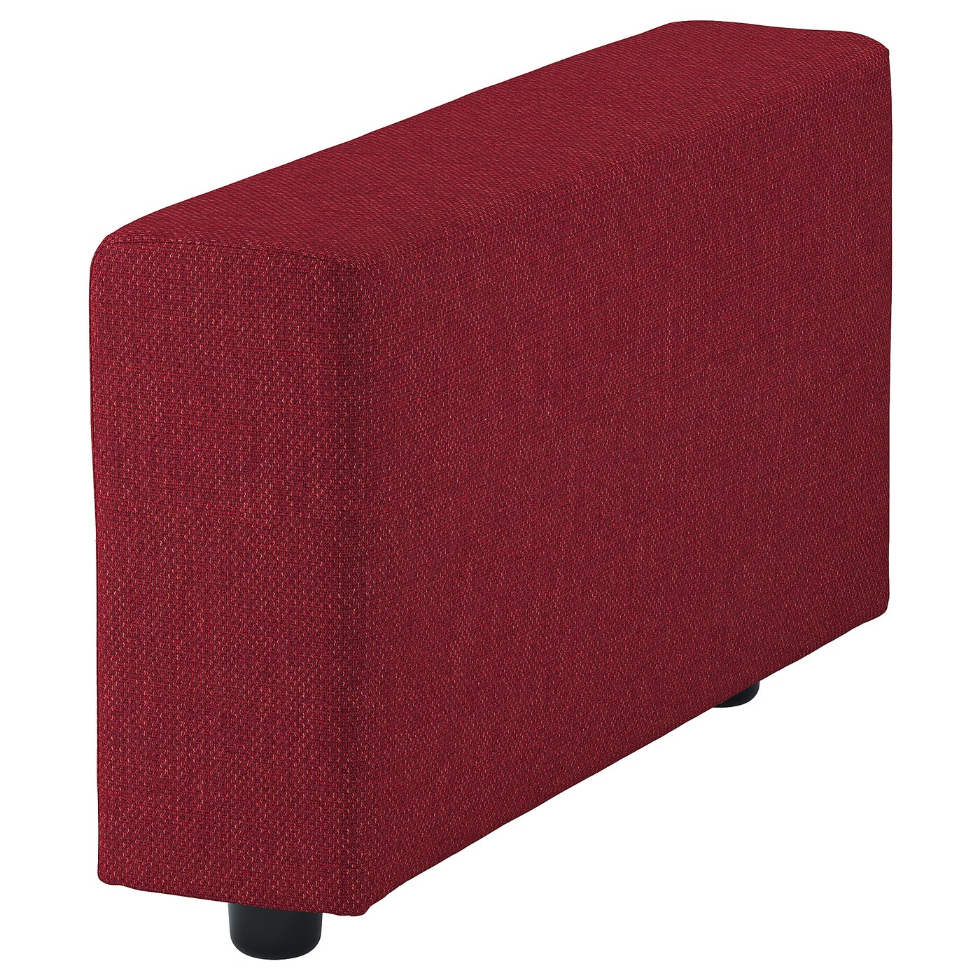 IKEA VIMLE podłokietnik, z szerokimi podłokietnikami/Lejde czerwony/brązowy, Głębokość: 93 cm