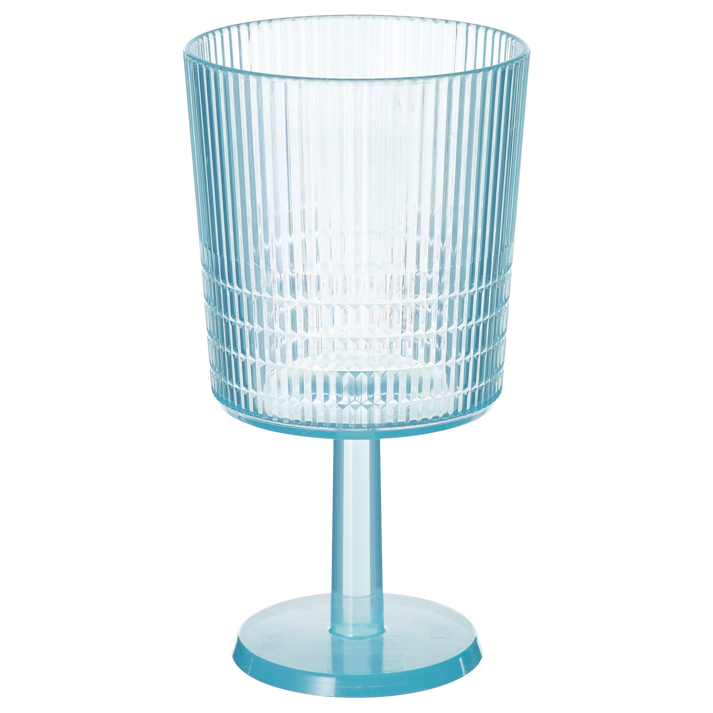 IKEA KALLSINNIG kieliszek do wina, plastik/niebieski, 32 cl