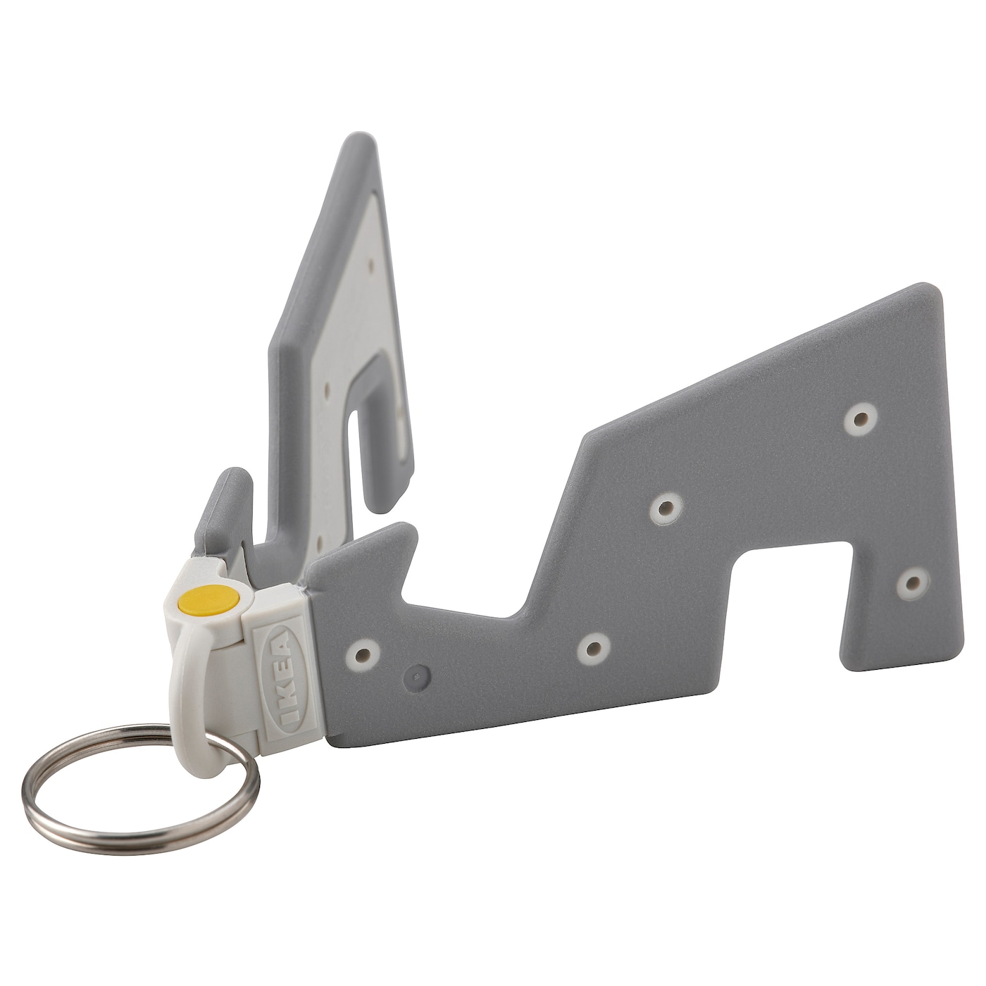 IKEA YUPPIENALLE podstawka na telefon, szary, Głębokość: 8 cm