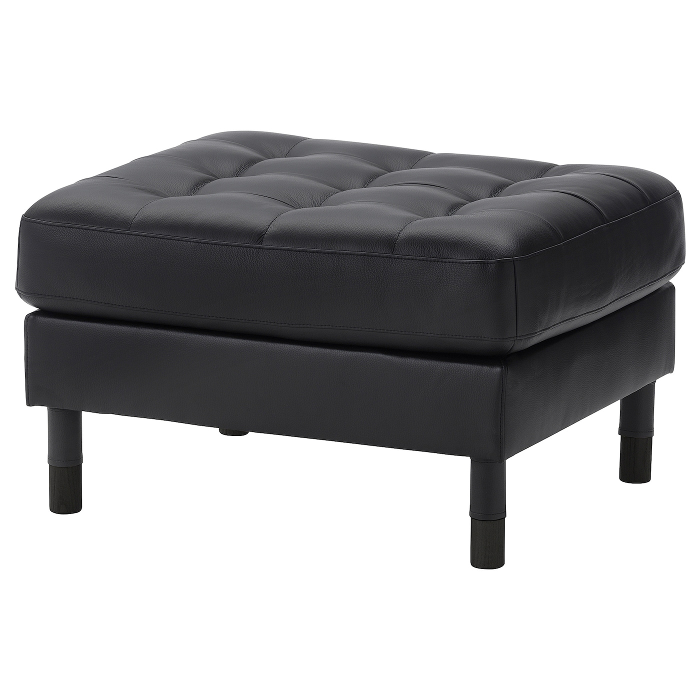 IKEA LANDSKRONA podnóżek, Grann/Bomstad czarny/drewno/czarny, Długość: 77 cm