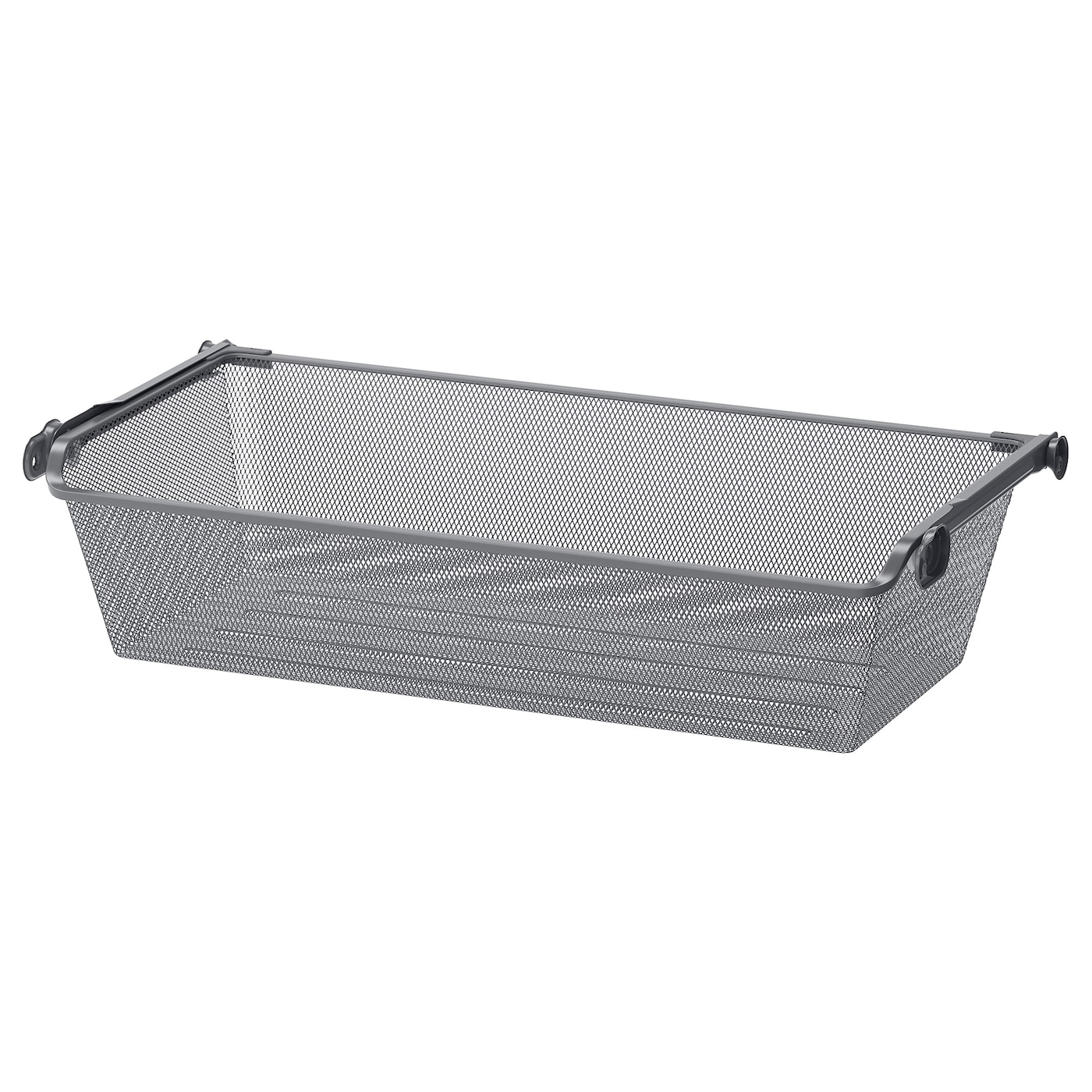 IKEA KOMPLEMENT kosz druciany z wysuwaną prowadnicą, ciemnoszary, 75x35 cm