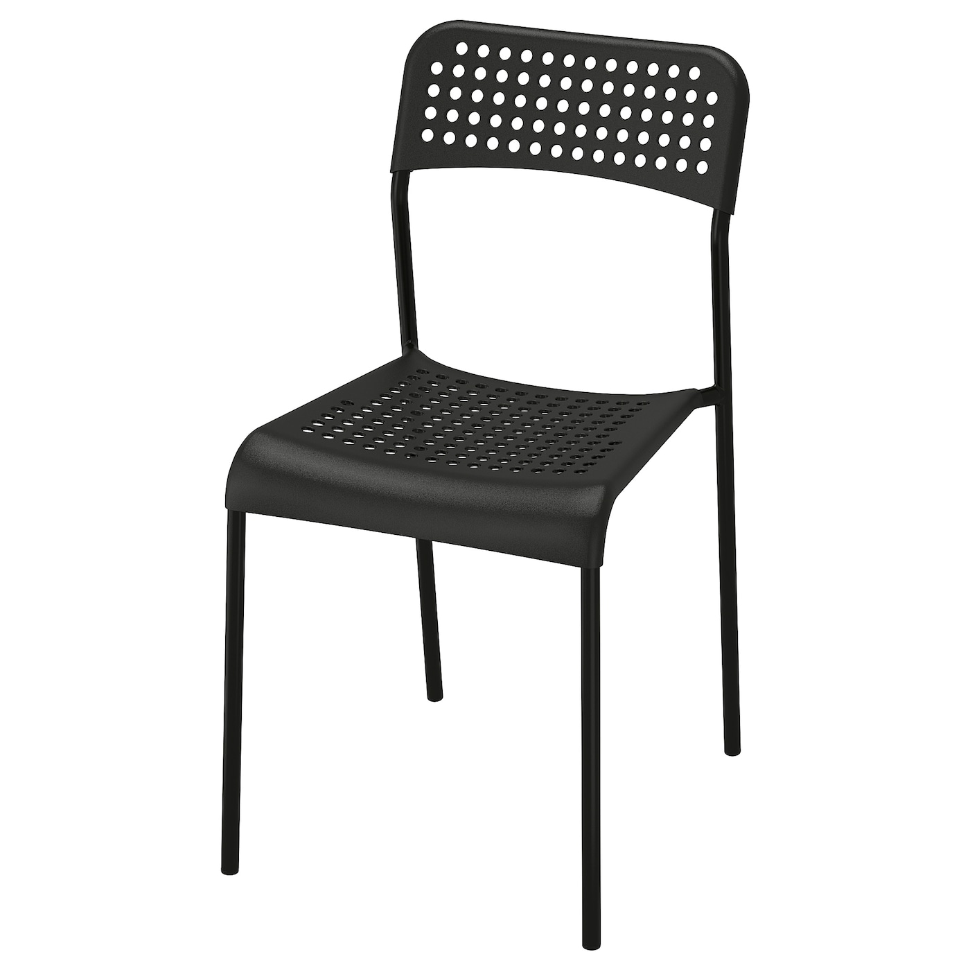 IKEA ADDE krzesło, czarny, Przetestowano dla: 110 kg