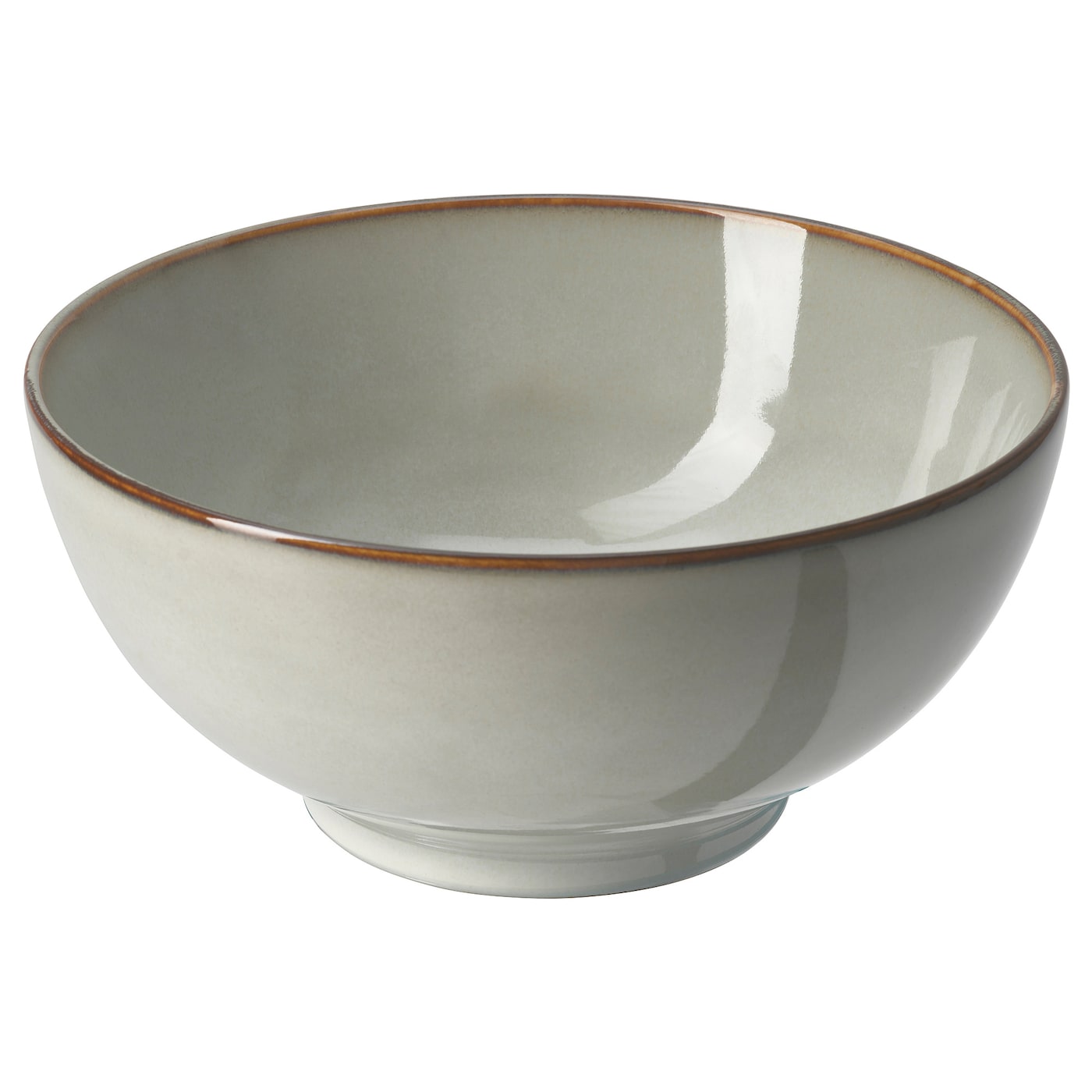 IKEA GLADELIG miska, szary, 19 cm