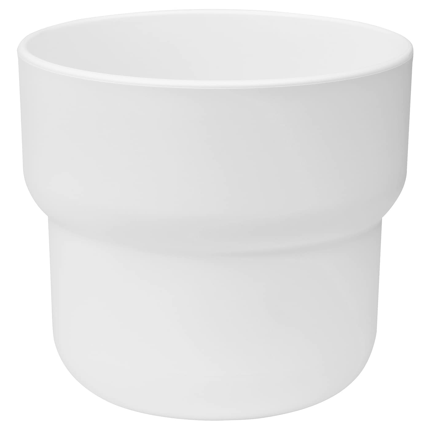 IKEA FÖRENLIG Osłonka doniczki, do wewnątrz/na zewnątrz biały, 9 cm