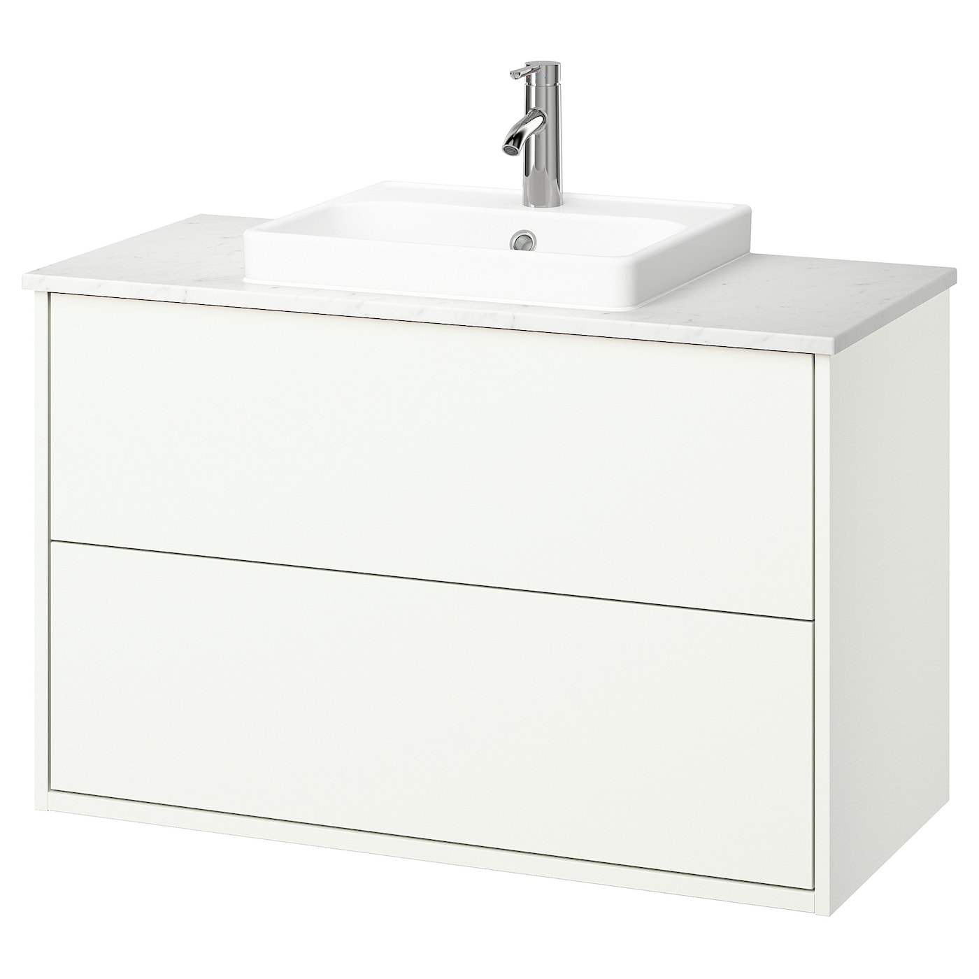 IKEA HAVBÄCK / ORRSJÖN szaf umyw z szufladami/umyw/bateria, biały, 102x49x71 cm