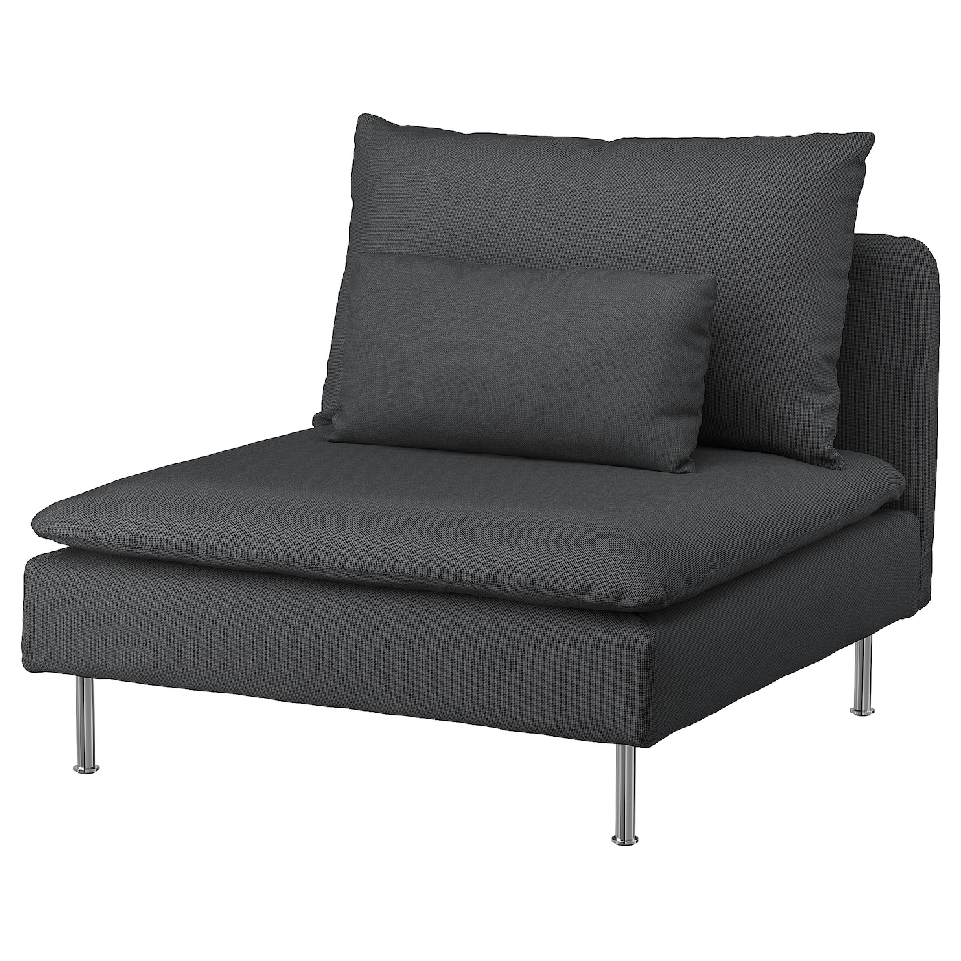IKEA SÖDERHAMN sekcja 1-osobowa, Fridtuna ciemnoszary, Szerokość: 93 cm