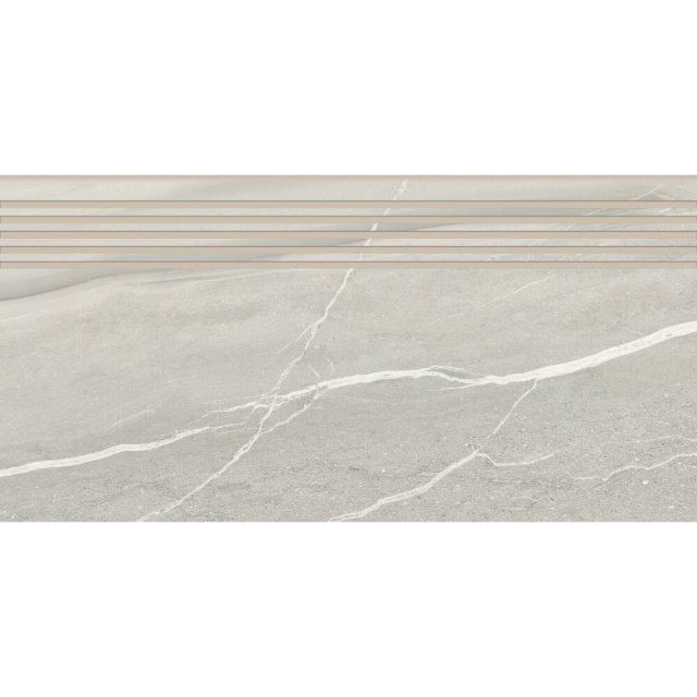 Gres szkliwiony stopnica GEMSTONE grey lappato 29,8x59,8 gat. I