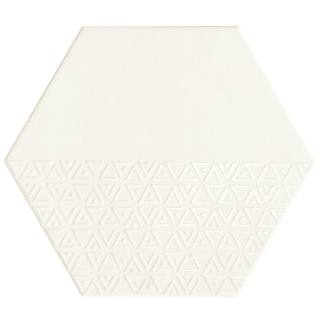 Gres szkliwiony hiszpański Realonda OPAL DECO white 28,5x33 gat. I