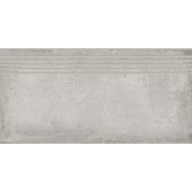 Gres szkliwiony stopnica DIVERSO light grey mat 29,8x59,8 gat. I