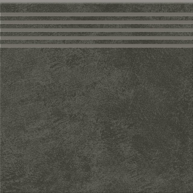 Gres szkliwiony stopnica ARES graphite mat 29,8x29,8 gat. I