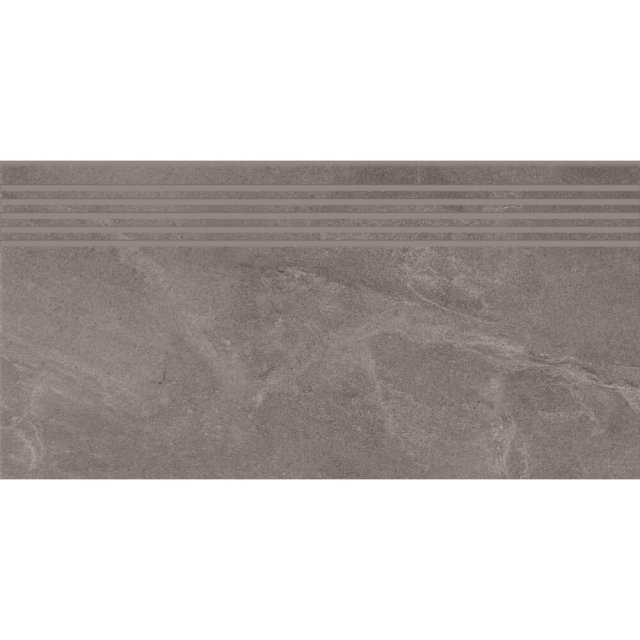 Gres szkliwiony stopnica MARENGO grey mat 29,8x59,8 gat. I
