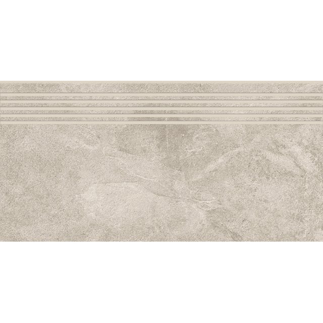 Gres szkliwiony stopnica QUEENS grey mat 29,8x59,8 gat. I