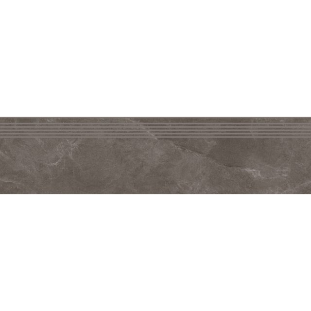 Gres szkliwiony stopnica MARENGO graphite mat 8mm 29,8x119,8 gat. I