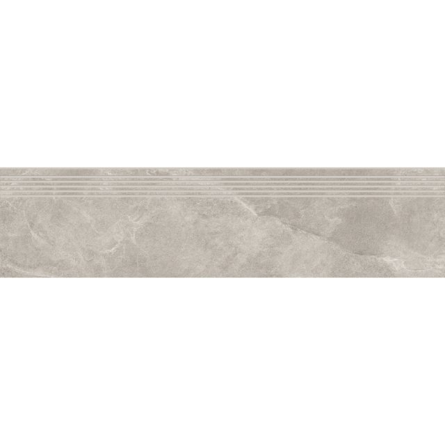 Gres szkliwiony stopnica MARENGO light grey mat 29,8x119,8 gat. I