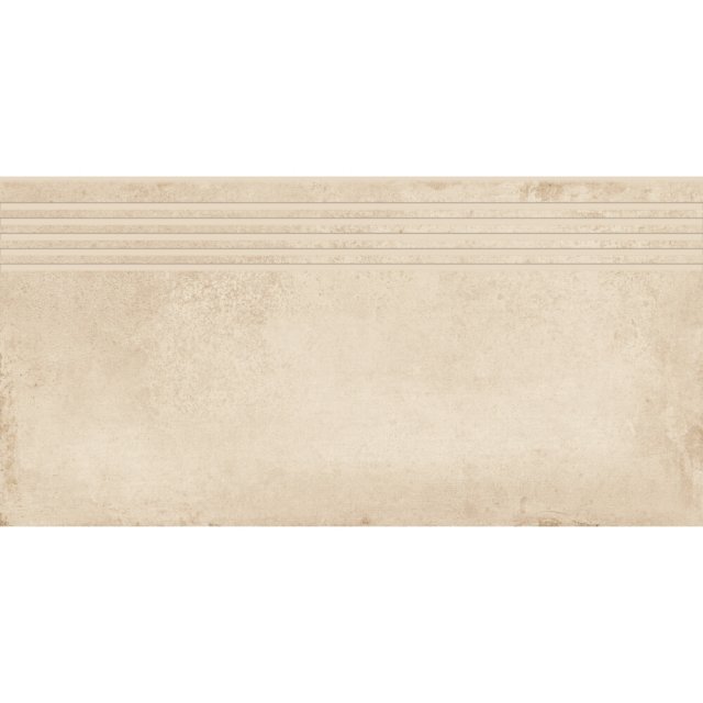 Gres szkliwiony stopnica DIVERSO beige mat 29,8x59,8 gat. I