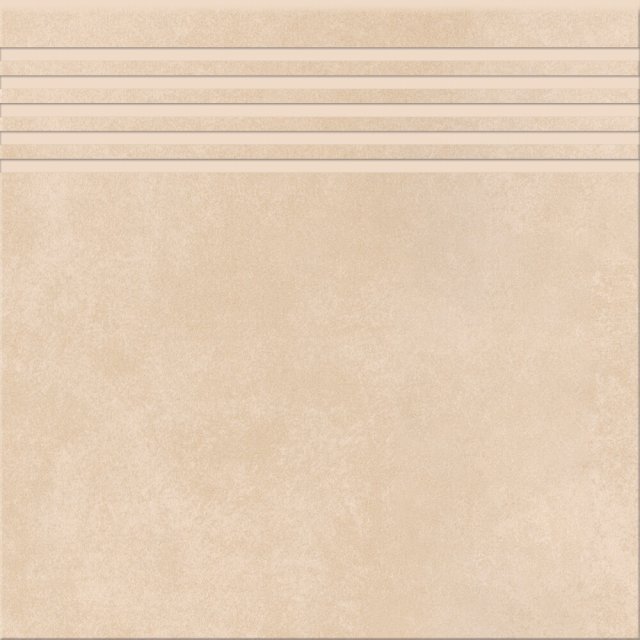 Gres szkliwiony stopnica ARES warm beige mat 29,8x29,8 gat. I