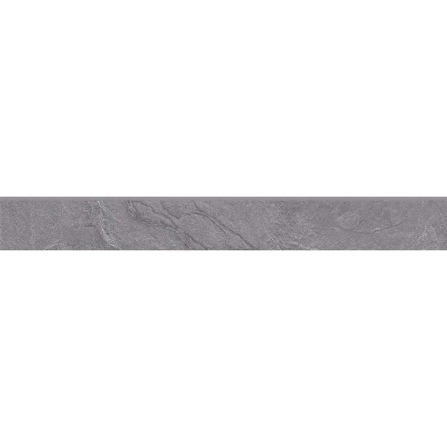 Gres szkliwiony cokół COLOSAL grey mat 7,2x59,8 gat. I